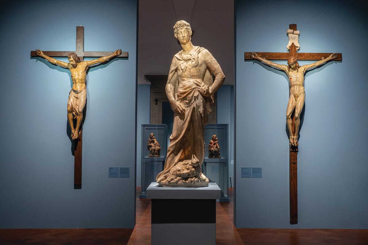 Installation view of Donatello: The Renaissance at the Palazzo Strozzi, Florence. Courtesty of Palazzo Strozzi, Florence