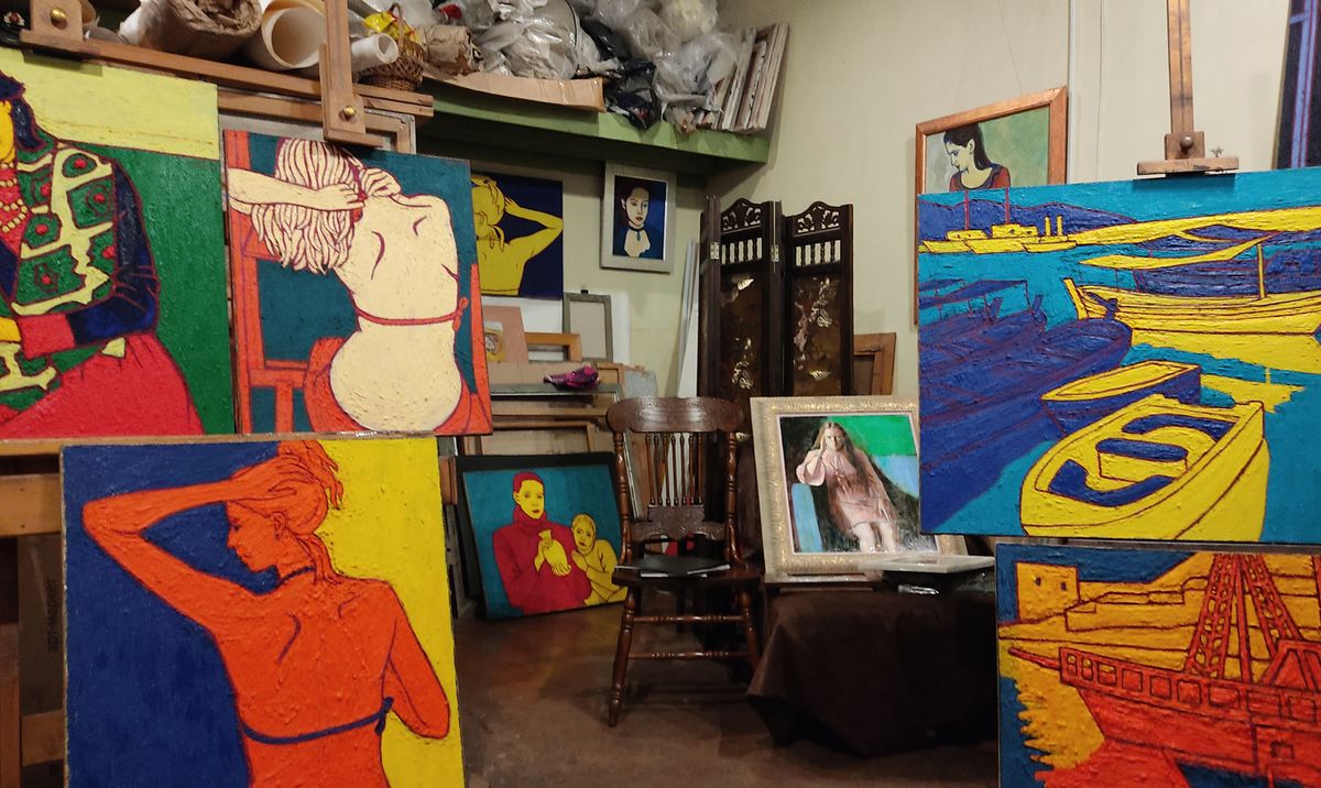 The studios are leased out for free as part of a Soviet-era scheme to train artists © Denis Rudykh