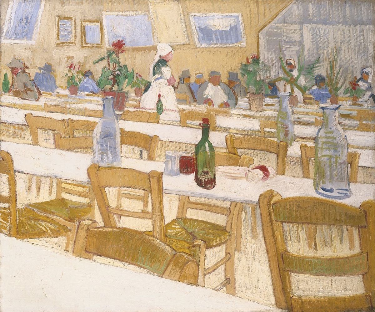 Vincent van Gogh’s Interior of a Restaurant (1887) Courtesy of Simon C. Dickinson Ltd, London
