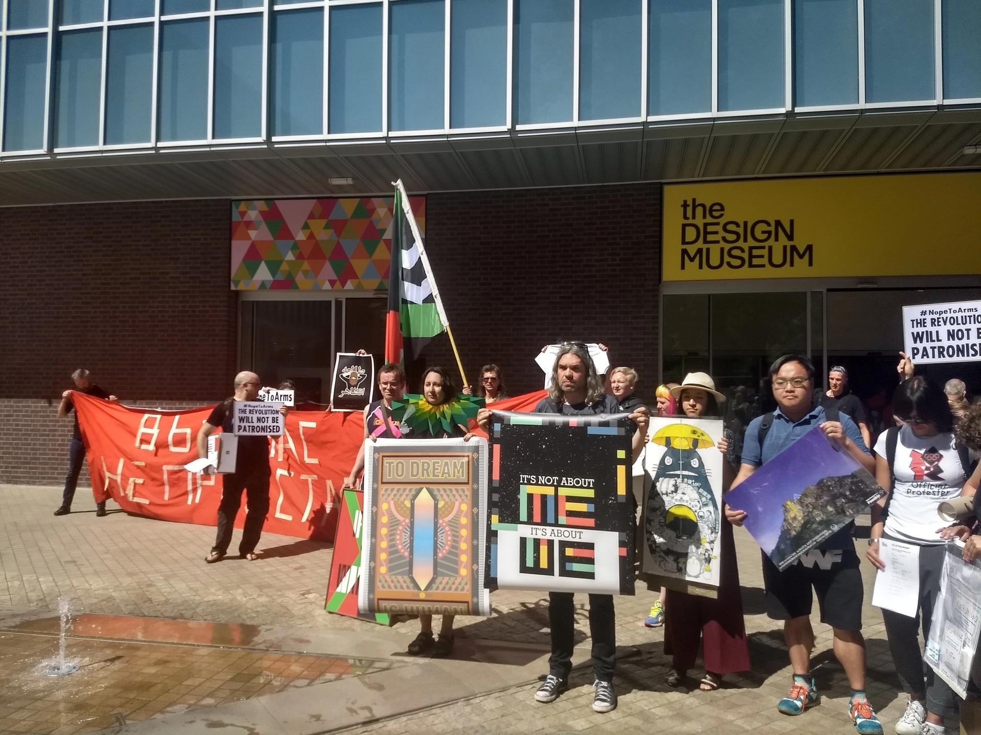 More than 40 artists have today removed their artwork from the Design Museum's Hope to Nope exhibition in protest Campaign Against Arms Trade via Twitter