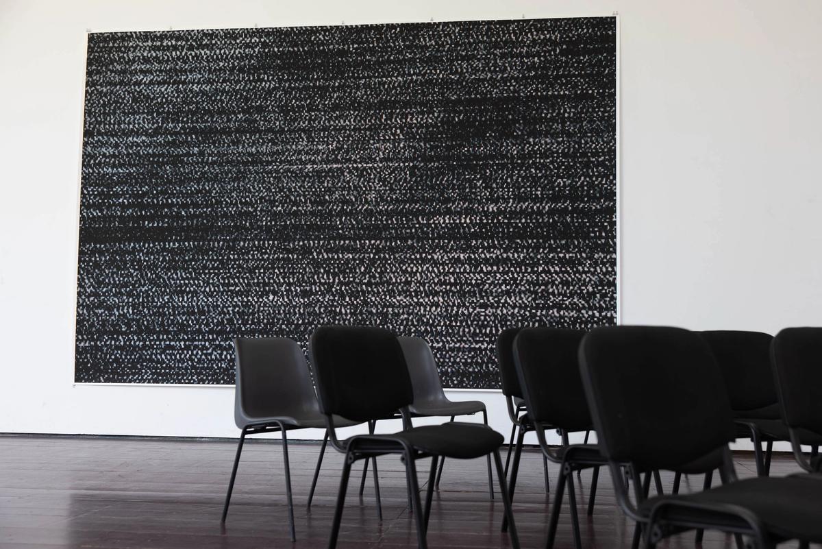 An installation view of Wolfgang Tillmans’ Weak Signal IV (2014) at the Kyiv Biennial 2023

Photo: eSeL.at - Lorenz Seidler