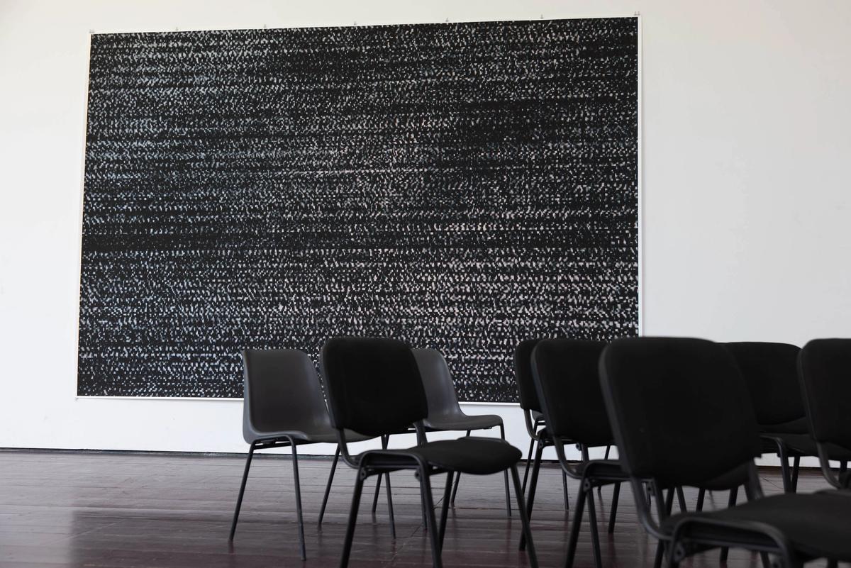 An installation view of Wolfgang Tillmans’ Weak Signal IV (2014) at the Kyiv Biennial 2023
Photo: eSeL.at - Lorenz Seidler