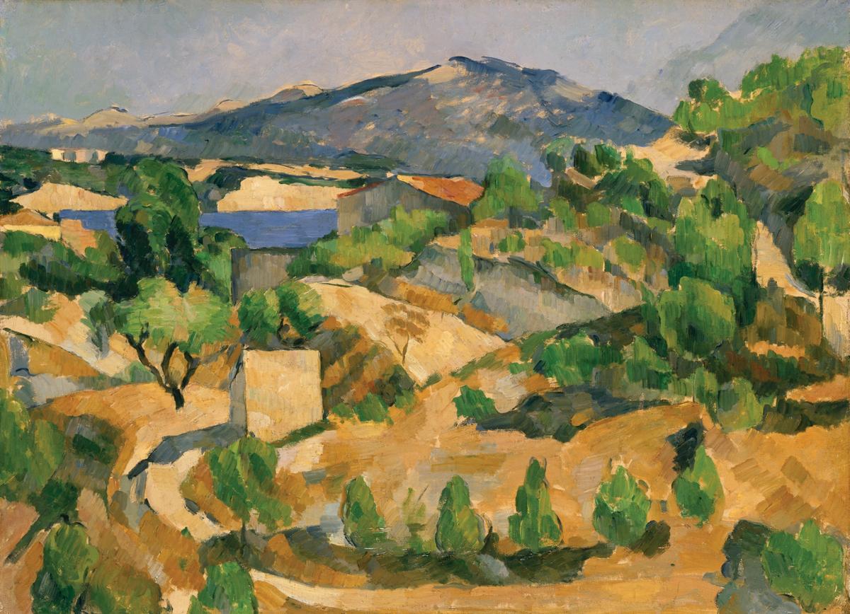 Paul Cezanne's The François Zola Dam (Mountains in Provence) (1877-8) © Amgueddfa Cymru – National Museum of Wales