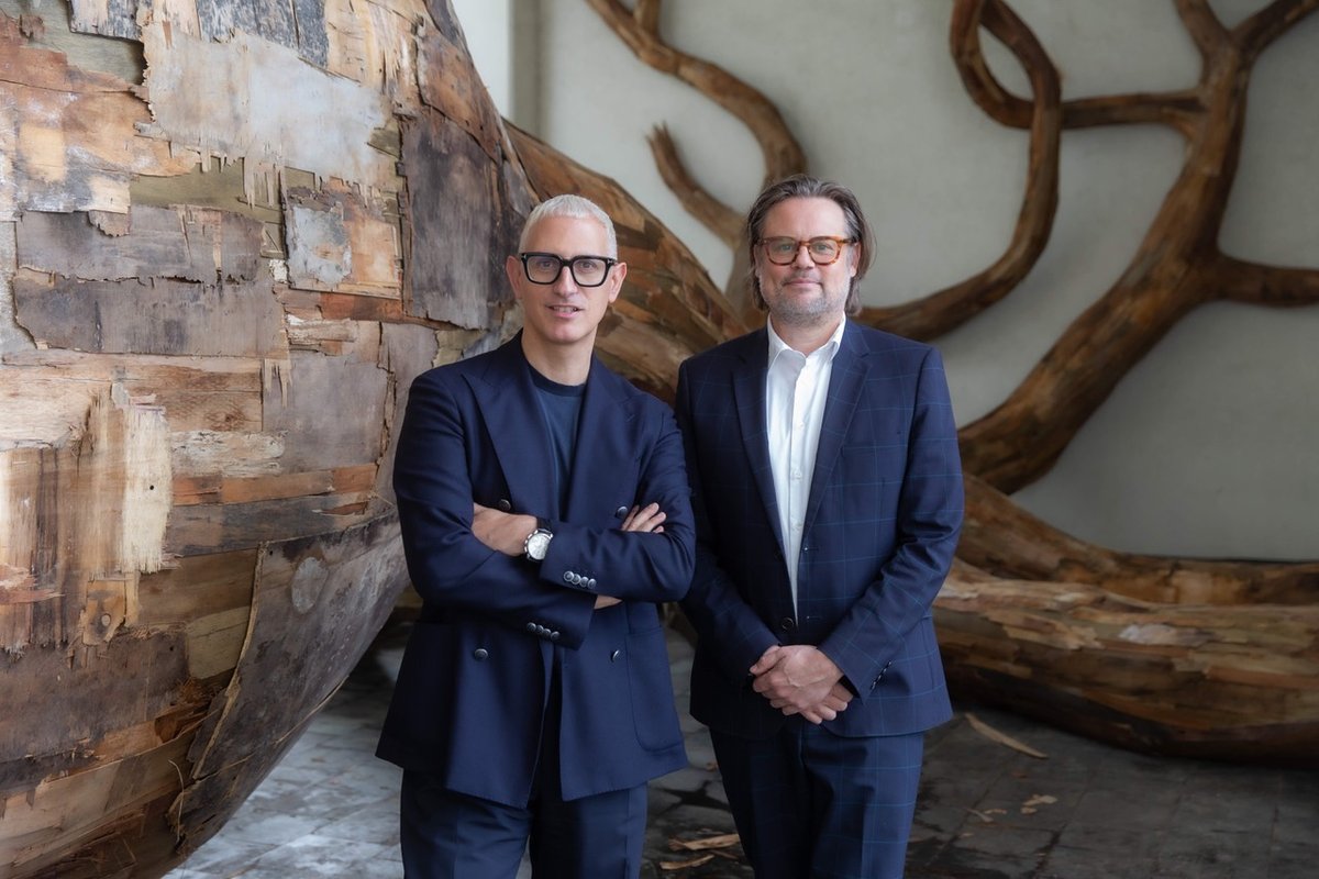 Sam Bardaouil and Till Fellrath, the co-directors of Hamburger Bahnhof in Berlin Image: courtesy of Taipei Fine Arts Museum