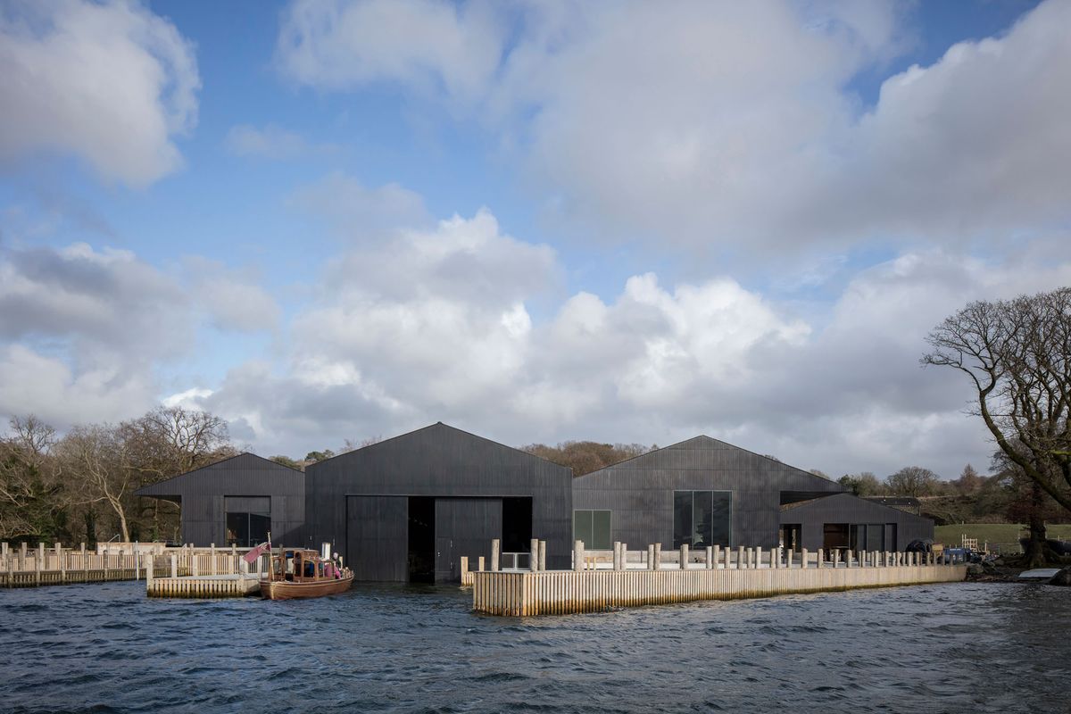 The museum designed by Carmody Groarke is among the first modern structures in half a century on the shores of Lake Windermere Photo: Christian Richter