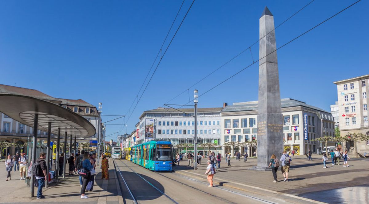 Olu Oguibe's obelisk in the centre of Kassel has been demolished but will remain in the city Shutterstock
