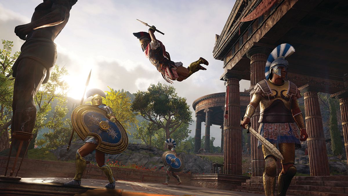 Assassin’s Creed Odyssey takes place against a backdrop of classical Athens, including a pristine Parthenon © IGDB