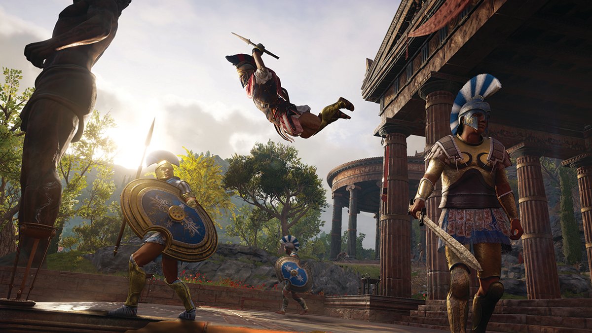 Assassin’s Creed Odyssey takes place against a backdrop of classical Athens, including a pristine Parthenon © IGDB