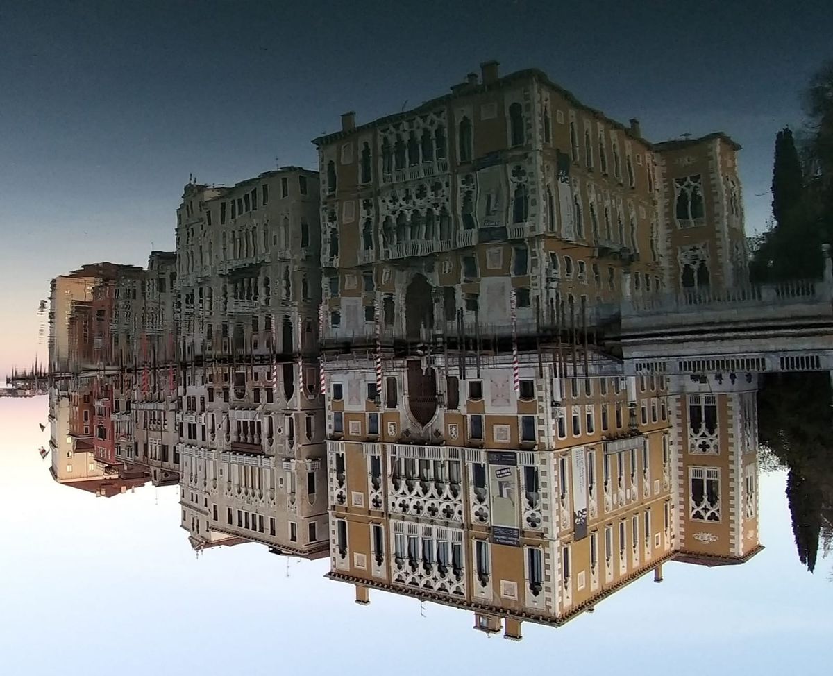 A topsy-turvy Palazzo Cavalli-Franchetti, Venice. Photo: Michele Gradenigo