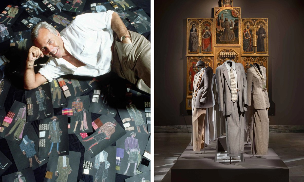'I don't want to compare myself with these masters': Giorgio Armani placed side by side with Raphael and Caravaggio in Milan exhibition