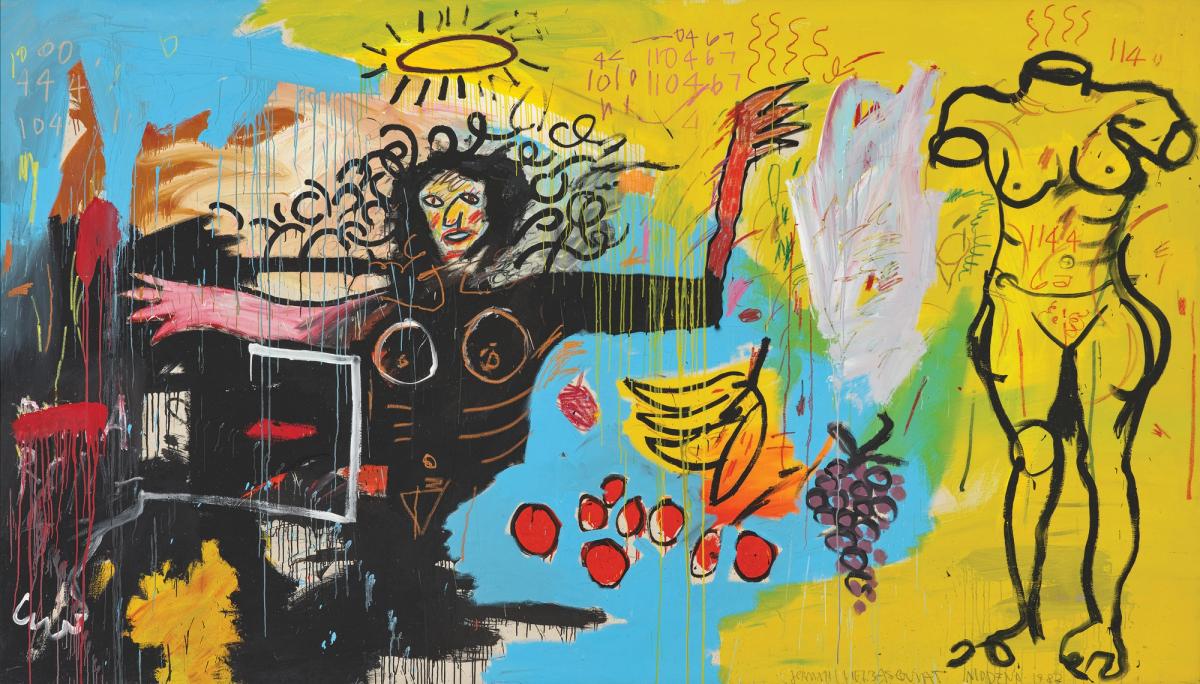 Jean-Michel Basquiat's 1982 work Untitled (Woman with Roman Torso [Venus]) Private Collection © Estate of Jean-Michel Basquiat. Licensed by Artestar, New York; Photo: Robert Bayer

