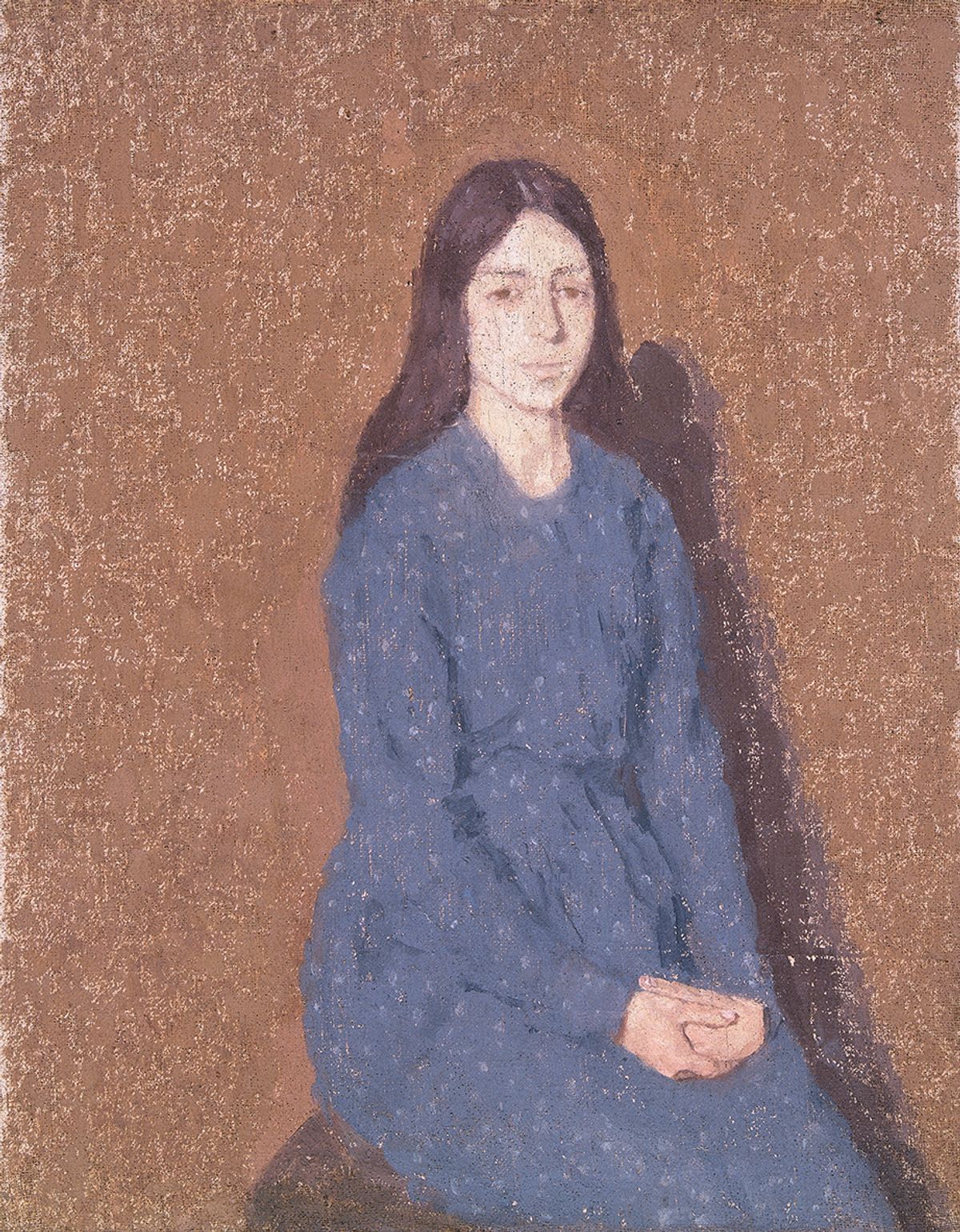 Gwen John’s Girl in a Blue Dress (around 1914-15) sold for £20 in 1935 Courtesy of Amgueddfa Cymru—Museum Wales