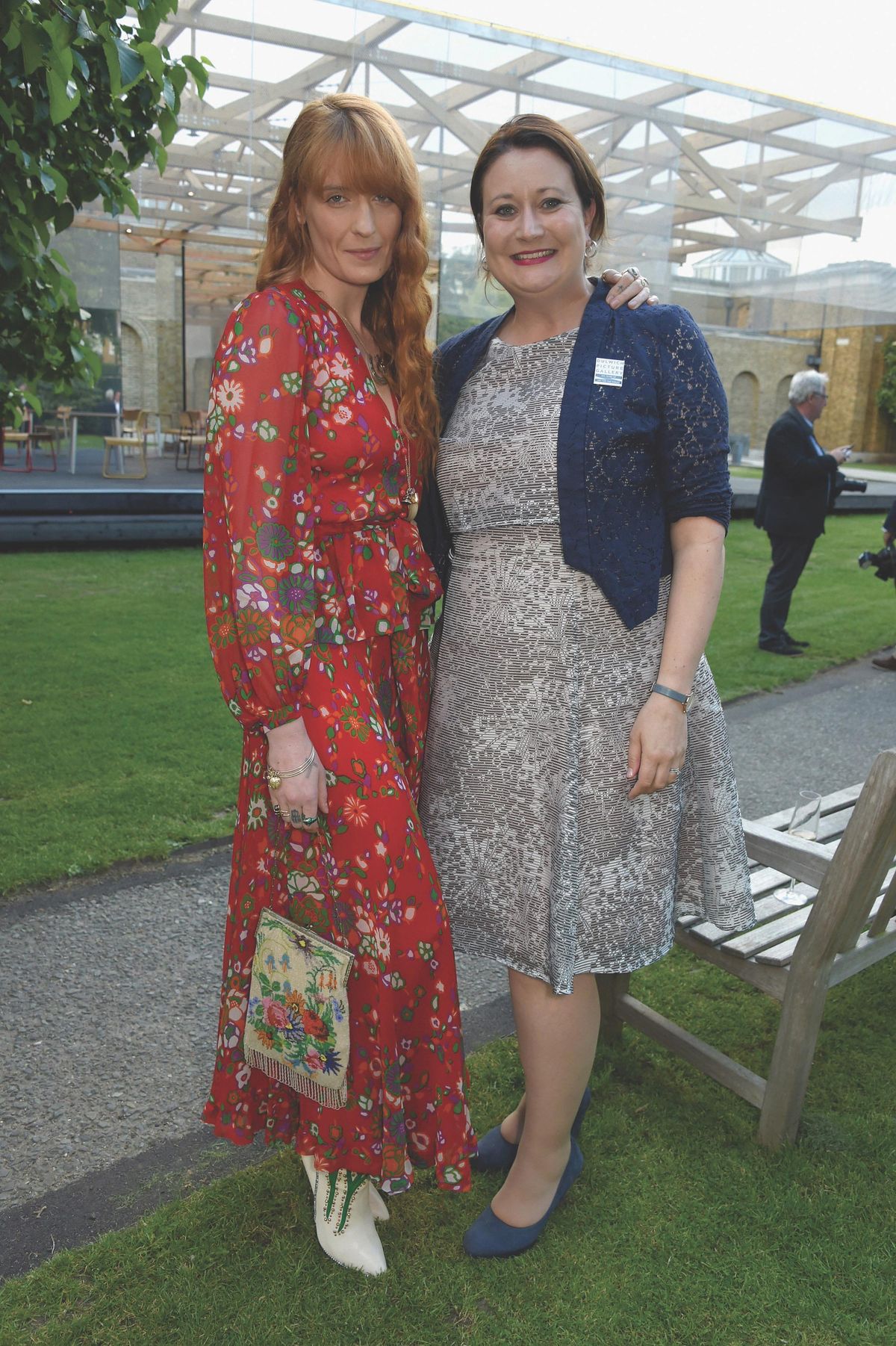 Florence Welch of Florence + The Machine (L) and Jennifer Scott attend the 2017 Dulwich Picture Gallery Summer Party Photo by David M Benett/Dave Benett/Getty Images for Dulwich Picture Gallery