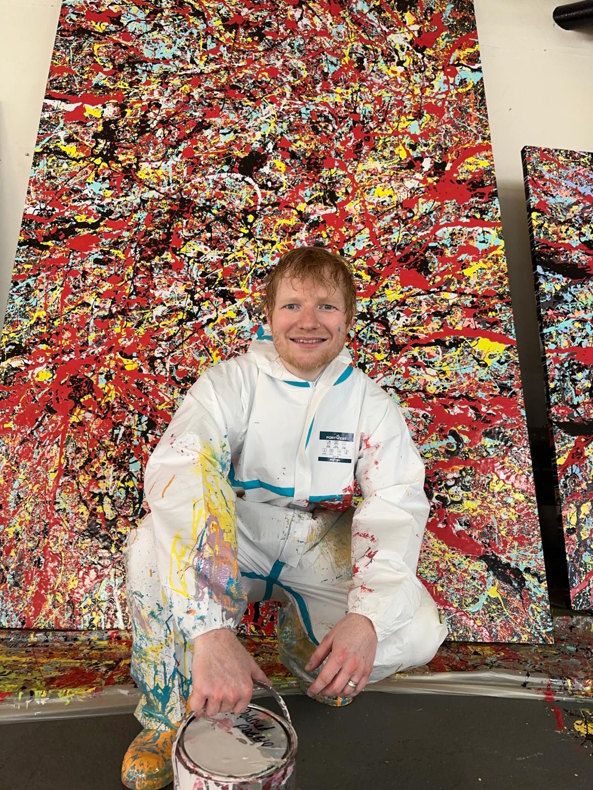 Ed Sheeran and a Cosmic Carpark Painting
Photograph: Ellie Lawrie