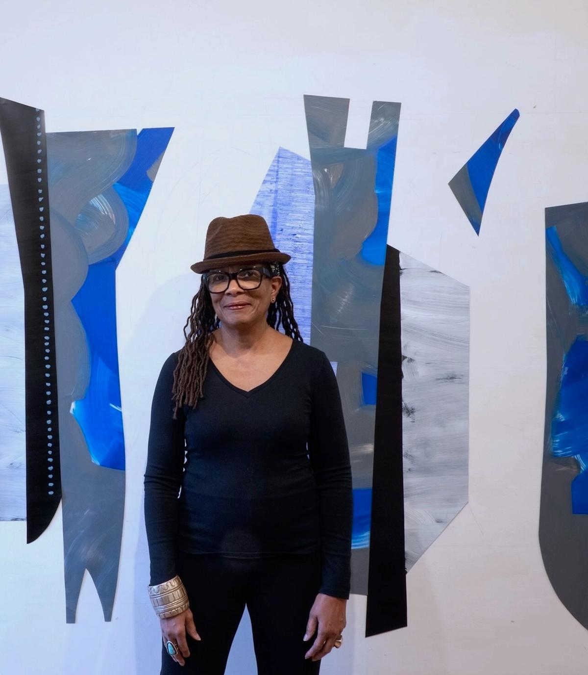 Nanette Carter in her studio, 2024 Photo by Adam Reich, Courtesy of Berry Campbell, New York