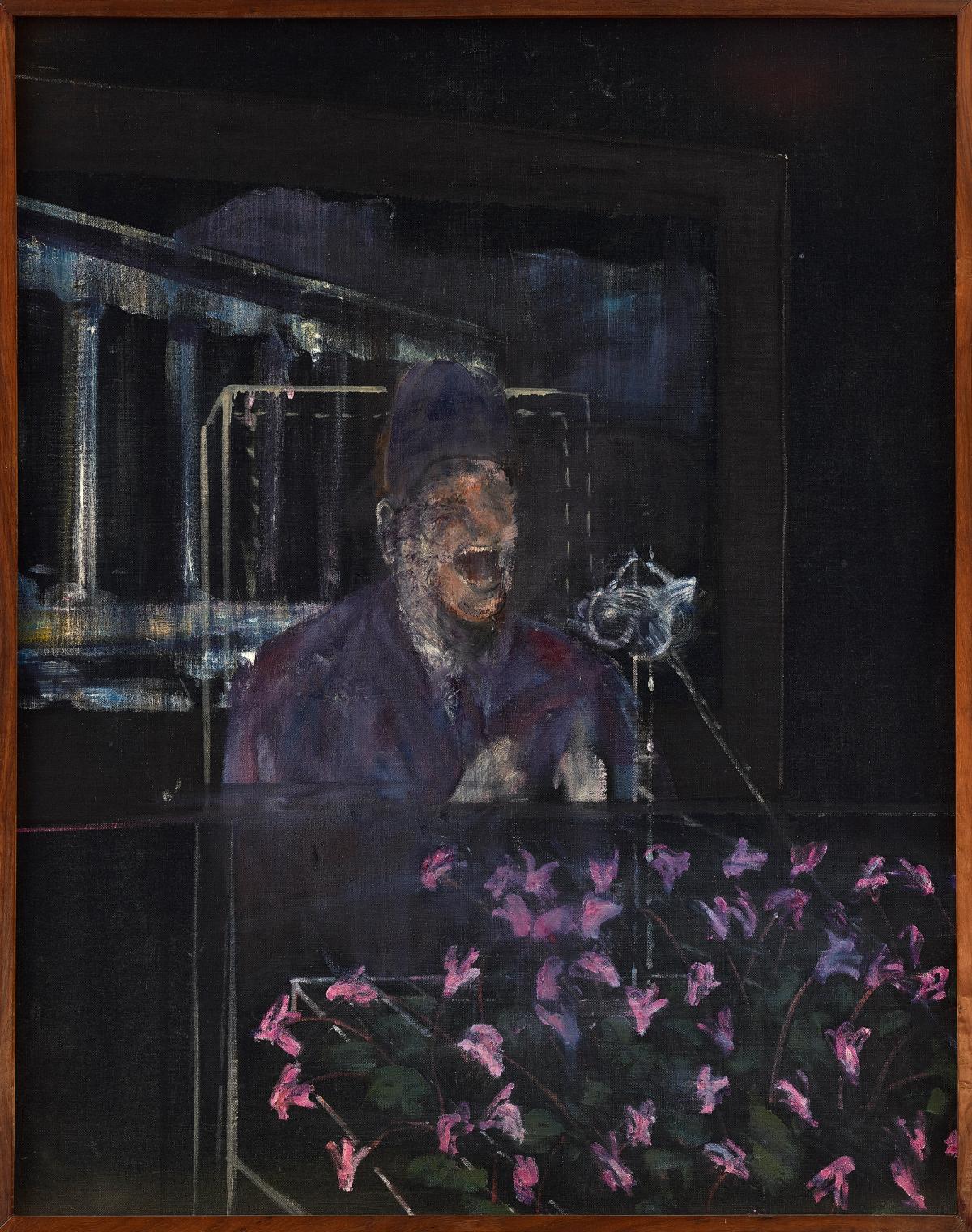Francis Bacon's Landscape with Pope/Dictator (around 1946) © The Estate of Francis Bacon. All rights reserved. DACS 2022