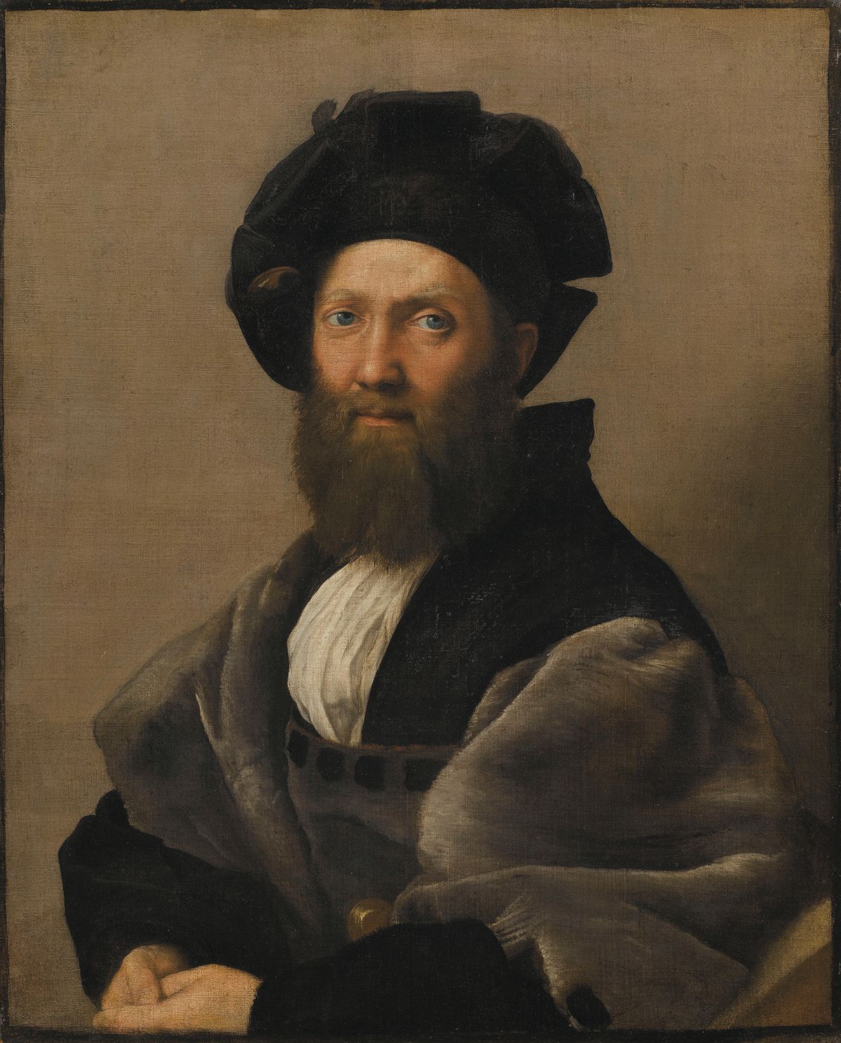Raphael’s Portrait of Baldassarre Castiglione (1514-16); the Met has gathered 237 of his works © Photo RMN—Tony Querrec; image © RMN-Grand Palais/Art Resource, NY