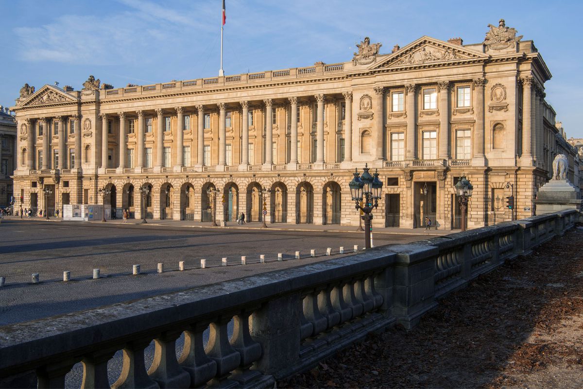 The 18th-century Hôtel de la Marine on the Place de la Concorde in Paris, which has reopened after a four-year restoration © Jean-Pierre Delagarde / Centre des monuments nationaux