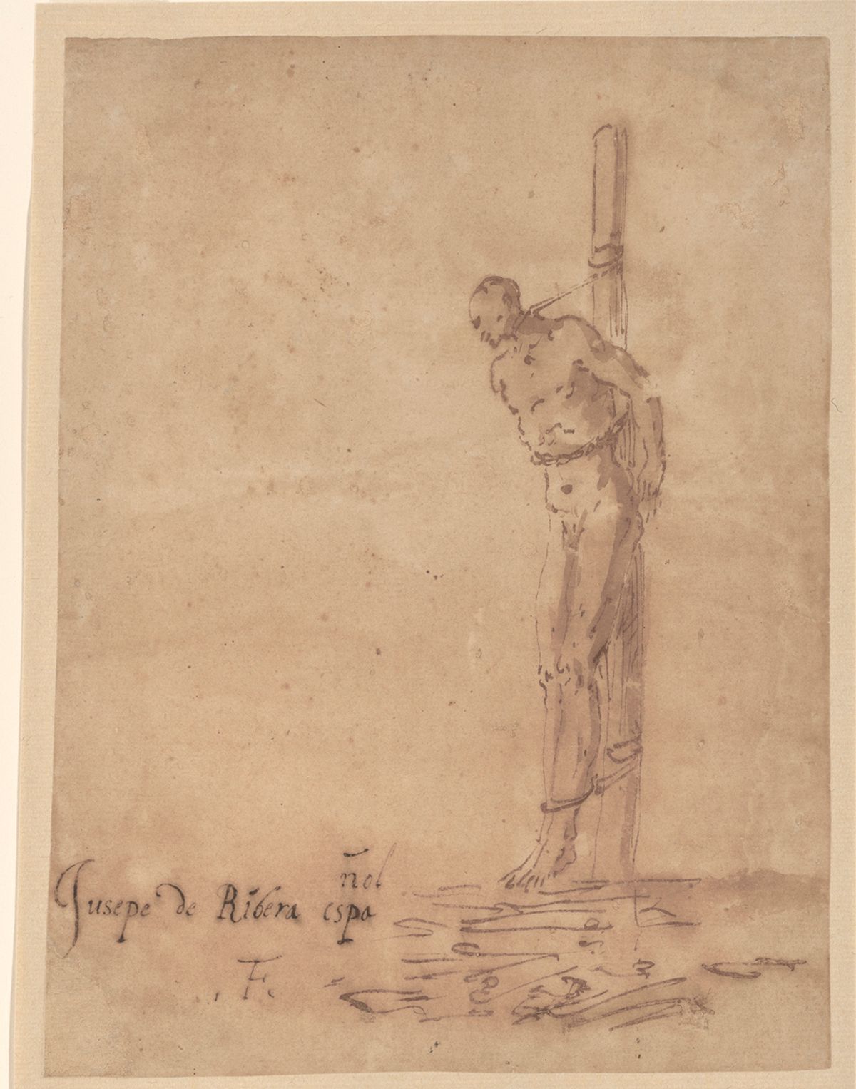 Man Bound to a Stake, around 1645 Courtesy of the Fine Arts Museums of San Francisco, San Francisco Achenbach Foundation for Graphic Arts