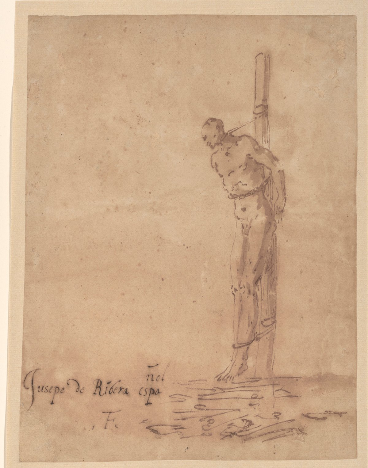 Man Bound to a Stake, around 1645 Courtesy of the Fine Arts Museums of San Francisco, San Francisco Achenbach Foundation for Graphic Arts