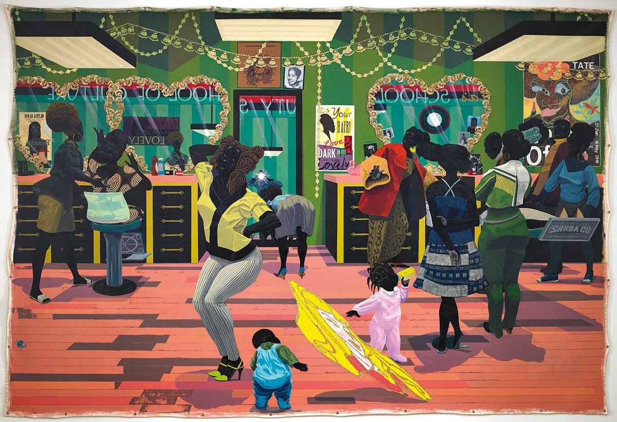 Kerry James Marshall’s School of Beauty, School of Culture (2012) is just one of his pieces coming to the Royal Academy of Arts in September; elsewhere in London, the shards of the 20th century’s pop culture landscape are being swept up in shows featuring subversive artists such as Leigh Bowery and Linder
© Kerry James Marshall. Photo: Sean Pathasema. Curtesy the artist and Jack Shainman Gallery, New York