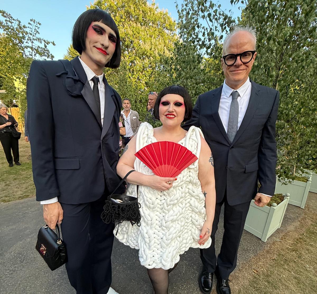 (Left to right) The fashion designer Charles Jeffrey with the singer Beth Ditto and Hans Ulrich Obrist, Serpentine Galleries’s artistic director
Photo: The Art Newspaper