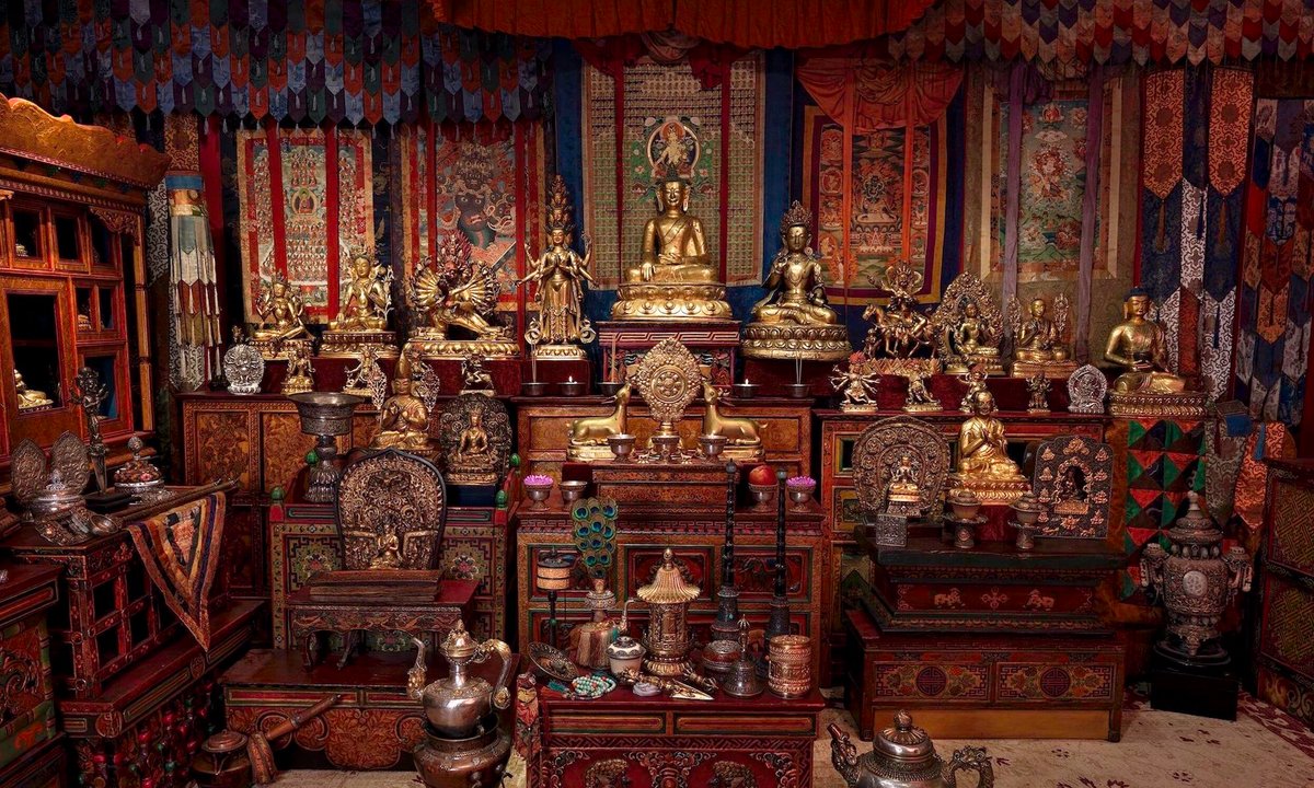 Tibetan Buddhist shrine with greater than 200 artefacts donated to the Minneapolis Institute of Artwork Tibetan Buddhist shrine with greater than 200 artefacts donated to the Minneapolis Institute of Artwork