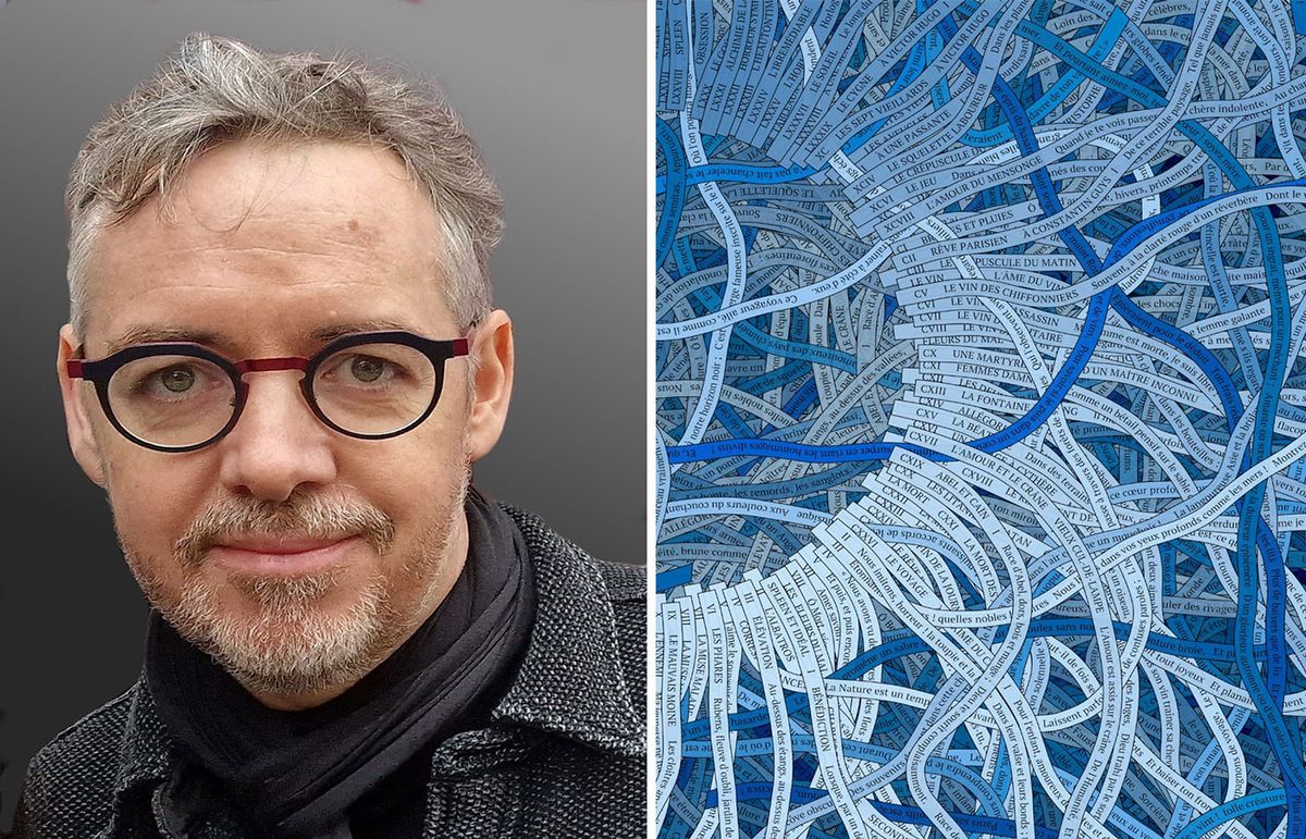 RVig (left) wins the 2024 edition of the Arab Bank Switzerland Digital Art Prize for his Fleurs du Mal (2023) Courtesy of the artist