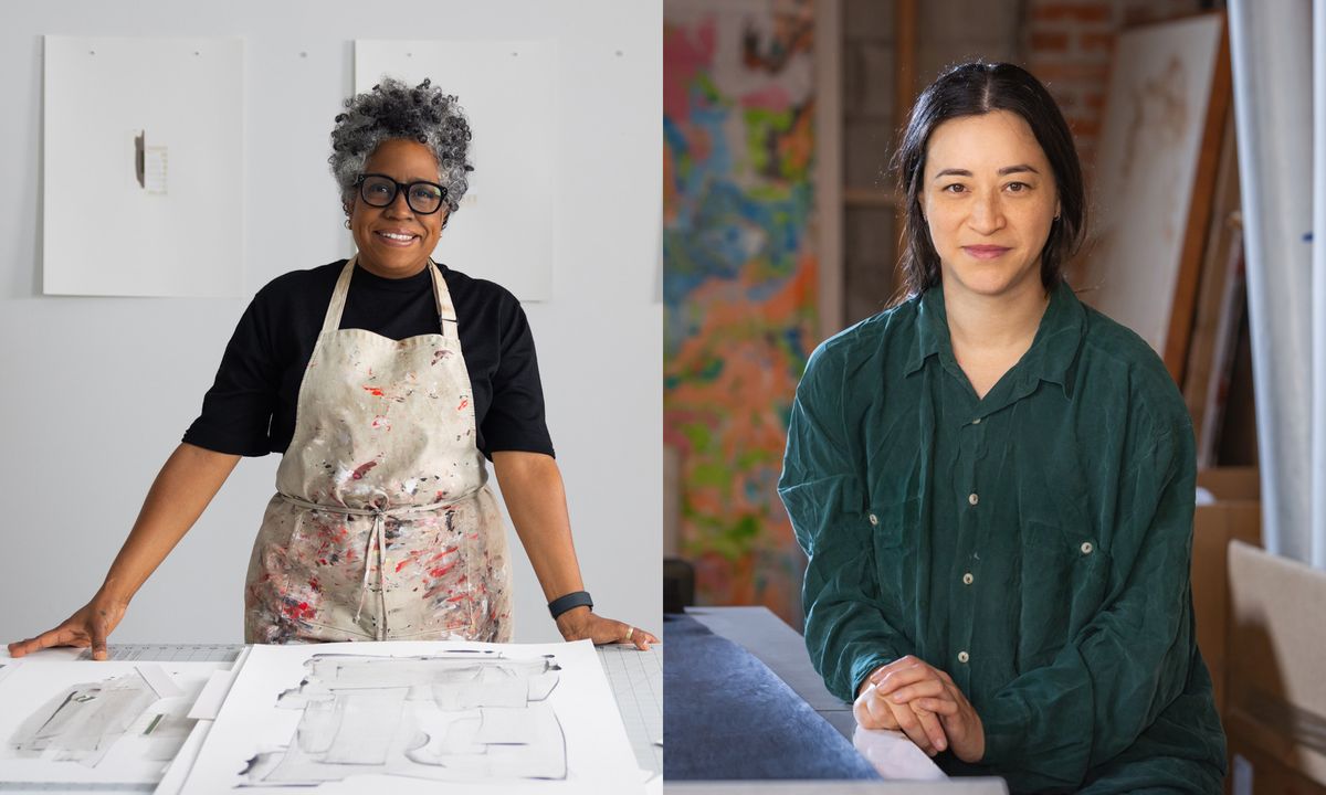 Jennie C. Jones (left) and Gala Porras-Kim (right) received the 2024 Heinz Awards for the Arts Portraits by Joshua Franzos