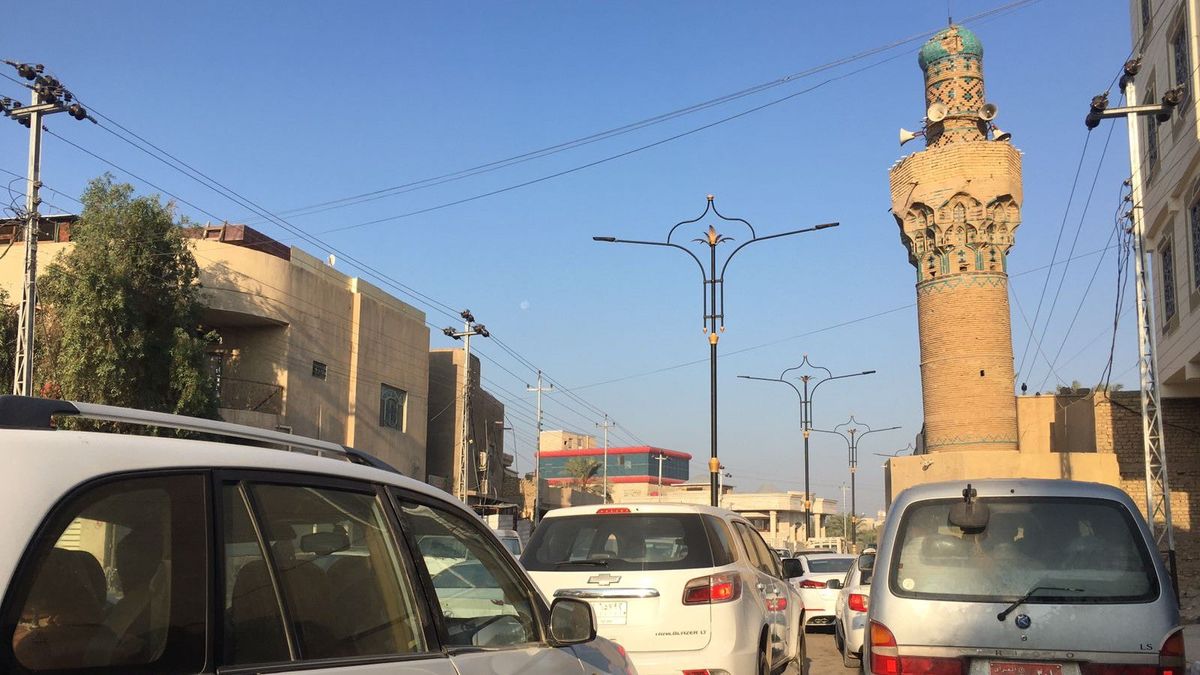 The Siraji minaret in Basra prior to its 14 July demolition