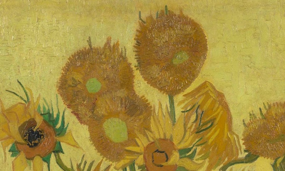 Topshop licensed graphic National Gallery Van Gogh sunflower long
