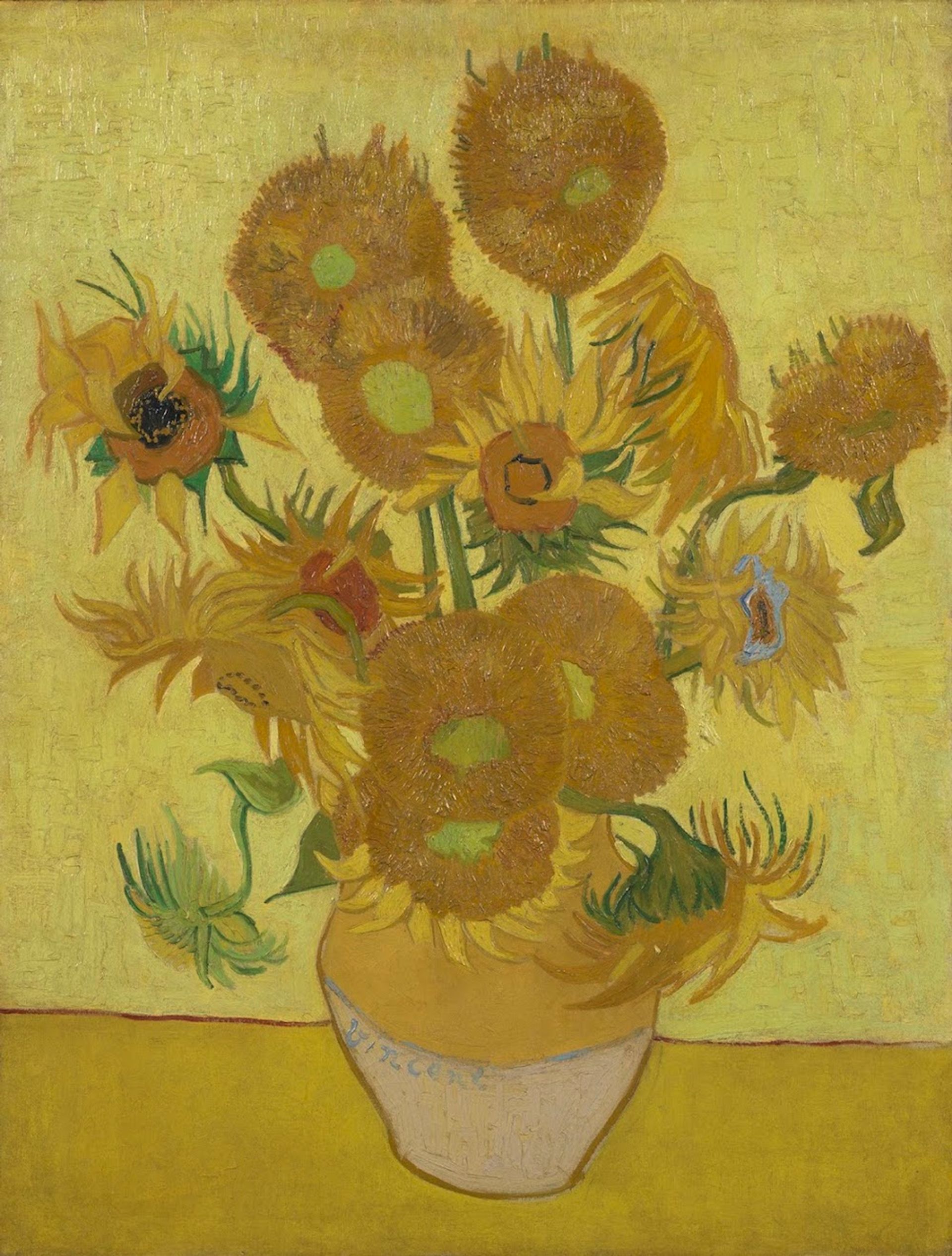 Vincent van Gogh, Sunflowers, January 1889 Van Gogh Museum, Amsterdam (Vincent van Gogh Foundation)