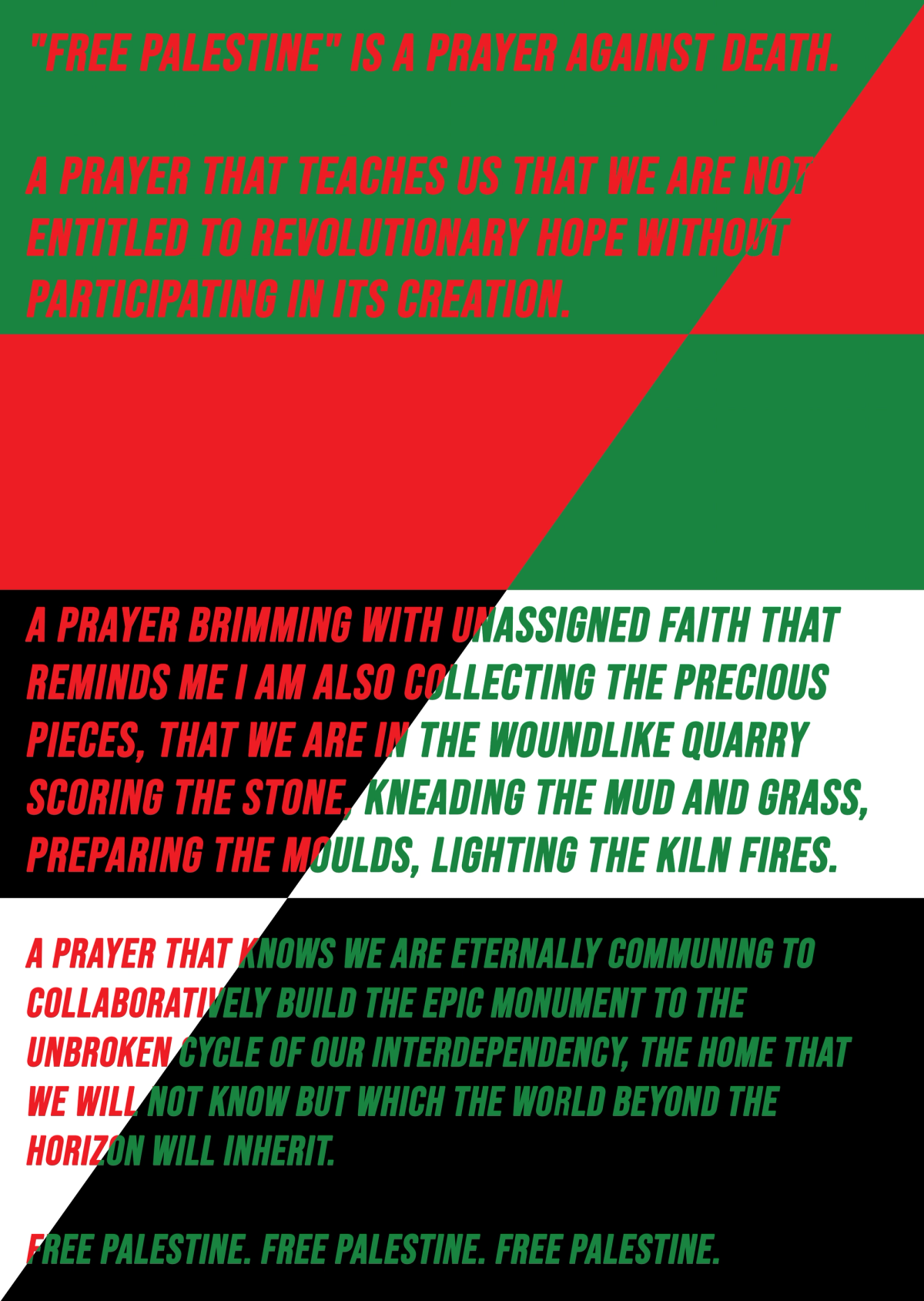 Tai Shani's poster for Love is Resistance