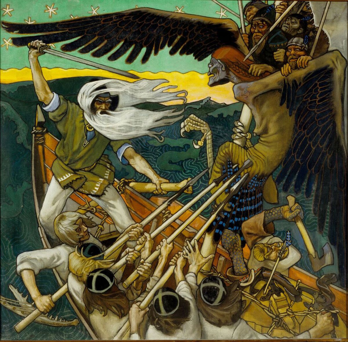 Akseli Gallen-Kallela's The  Defense of the  Sampo (1896) Turku  Art  Museum