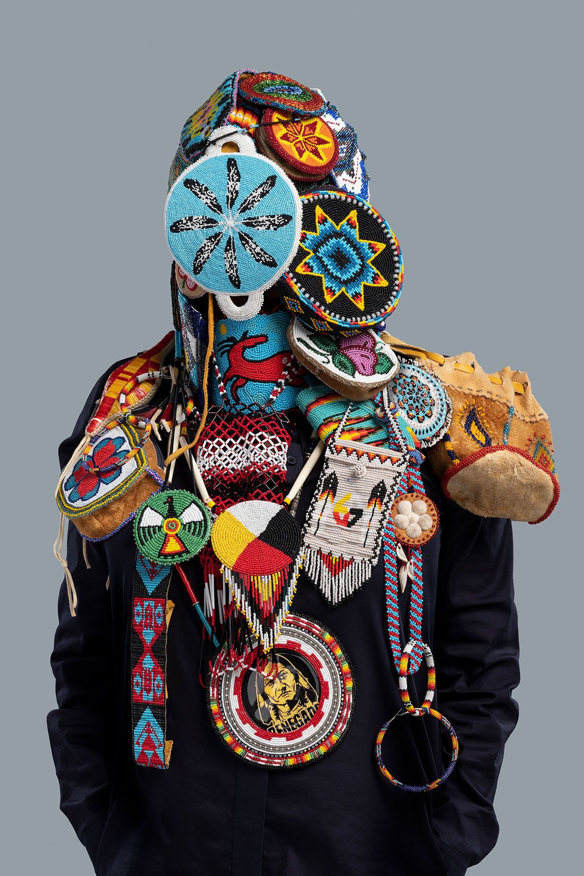 Headdress-Dana (2019) by Dana Claxton, who will be participating in Toronto Biennial of Art Image courtesy of the artist