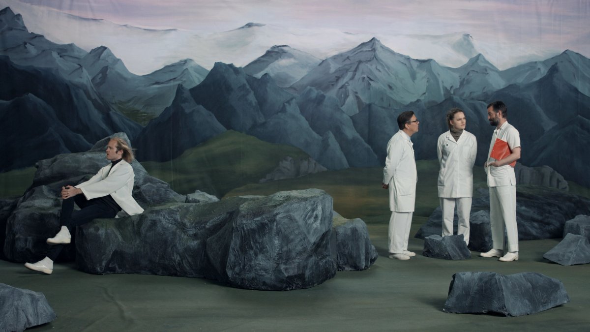 A still from Ragnar Kjartansson's 2018 video Figures in Landscape (Friday), which will be offered at auction by Christie's on 25 March in support of the Healing Arts campaign