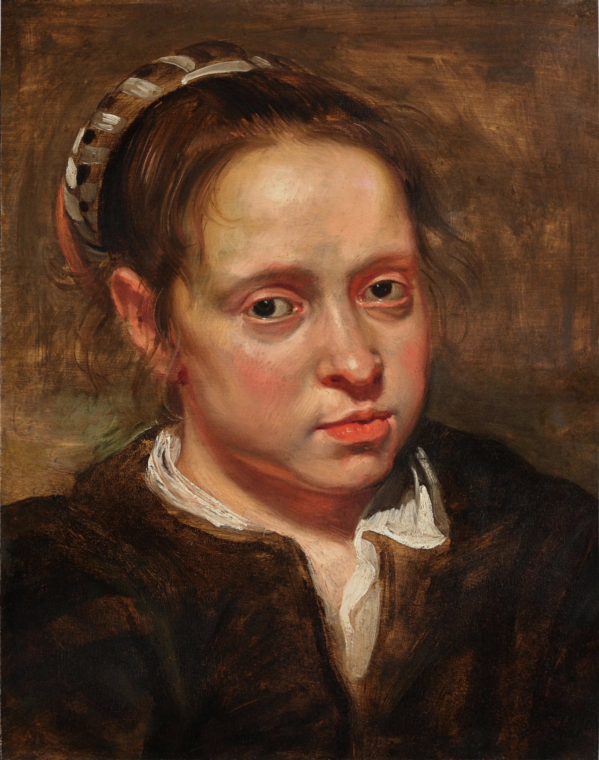 Jacques Jordaens, Head Study of a Young Woman (1615-20)