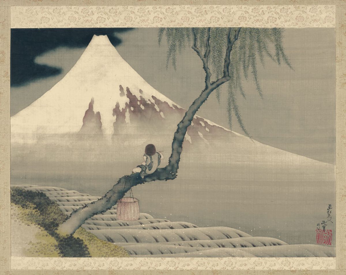 One of Hokusai's many depictions of Mount Fuji