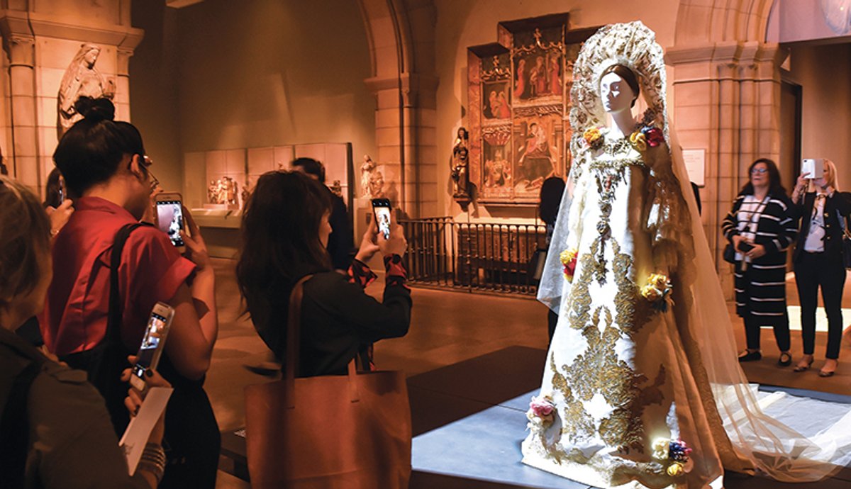 Heavenly Bodies at the Metropolitan Museum of Art in New York was the top ranked show of 2018 © Joe Schildorn/BFA
