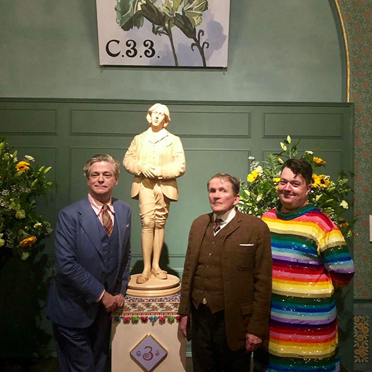 Peter McGough, David McDermott and Joe Scotland in McDermott & McGough’s Oscar Wilde Temple Courtesy of Louisa Buck