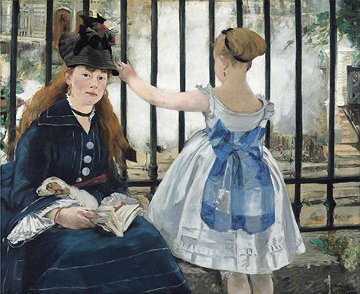 Édouard Manet’s The Railway (1873) features in a show at the National Gallery of Art in Washington, DC Courtesy National Gallery of Art, Washington