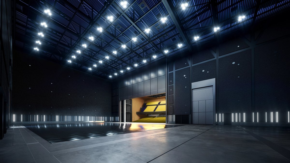 An architectural render of Factory International by OMA © Luxigon, courtesy OMA/Fatcory International