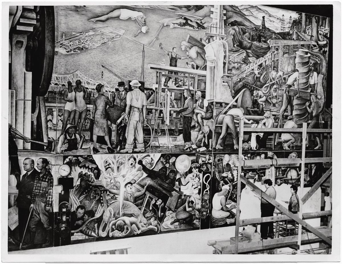 Diego Rivera’s kaleidoscopic Pan American Unity mural takes up ...