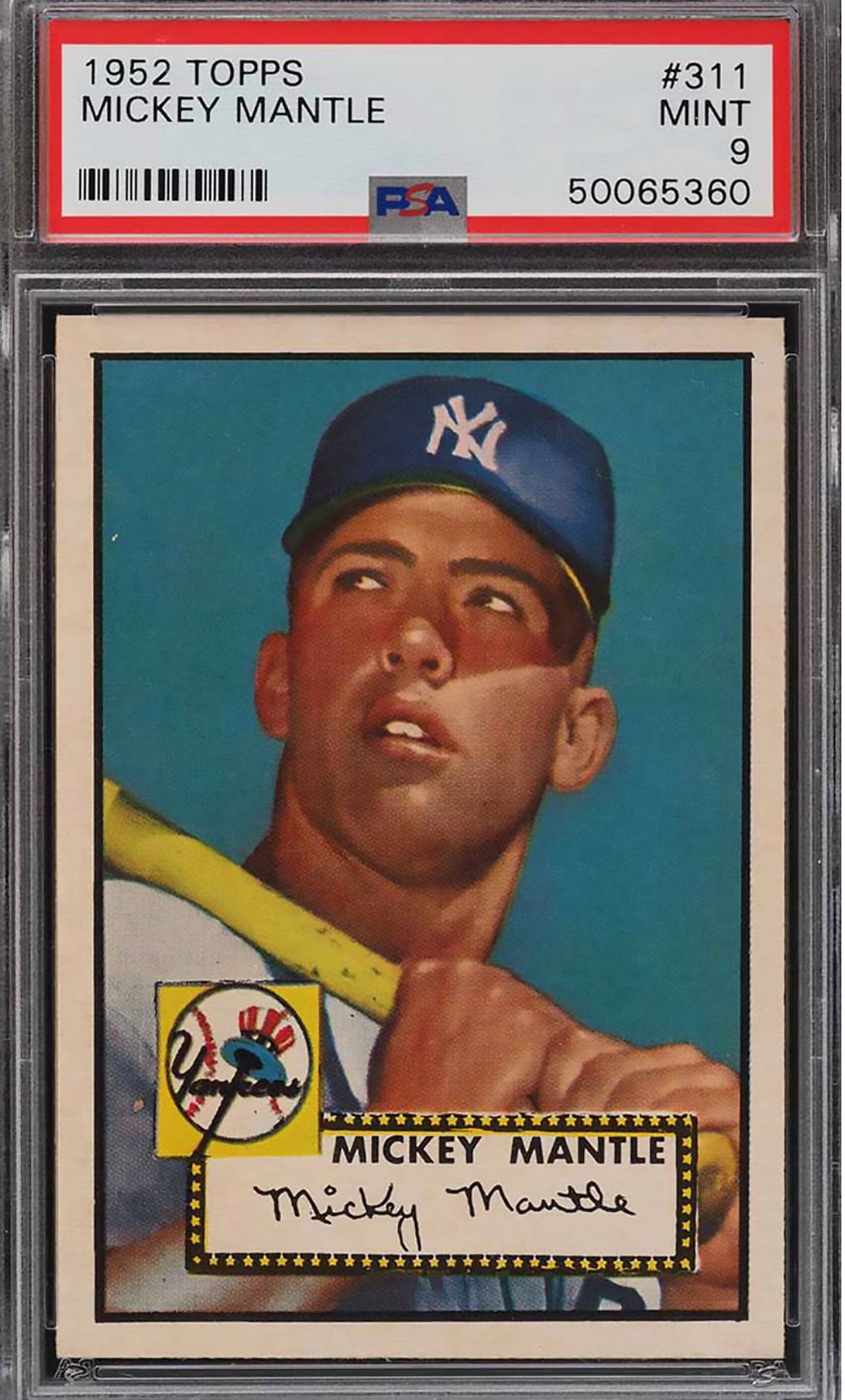 This Mickey Mantle baseball card sold for a record $5.2m in January 2021 via PWCC Marketplace Courtesy of PWCC Marketplace