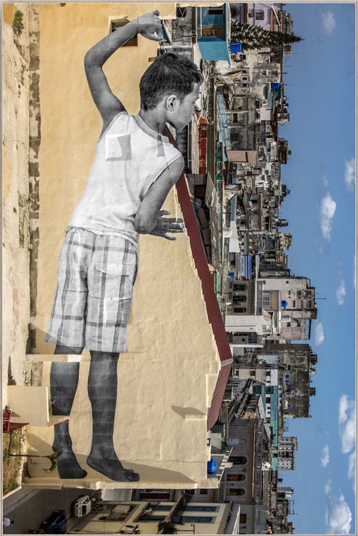 JR's GIANTS in Havana, Cuba (2019) Courtesy of Galleria Continua