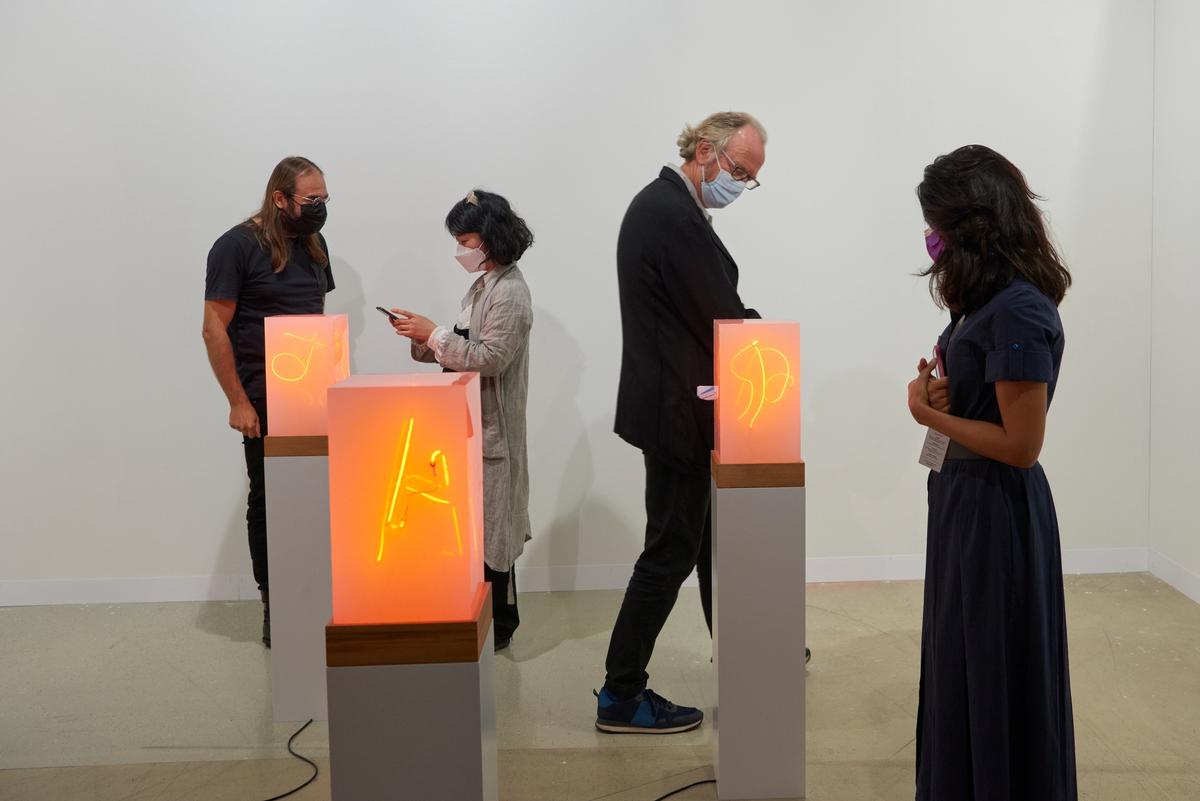 The Limna app promises to give collectors an instant, impartial price while at art fairs
© Art Basel