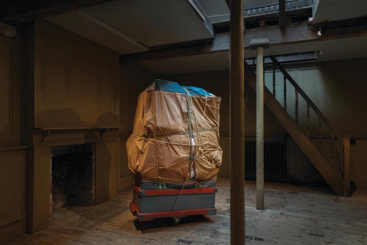 Installation view of Christo's Dolly (1964) at Gagosian Open, 4 Princelet Street, October 2023
© Christo and Jeanne-Claude Foundation