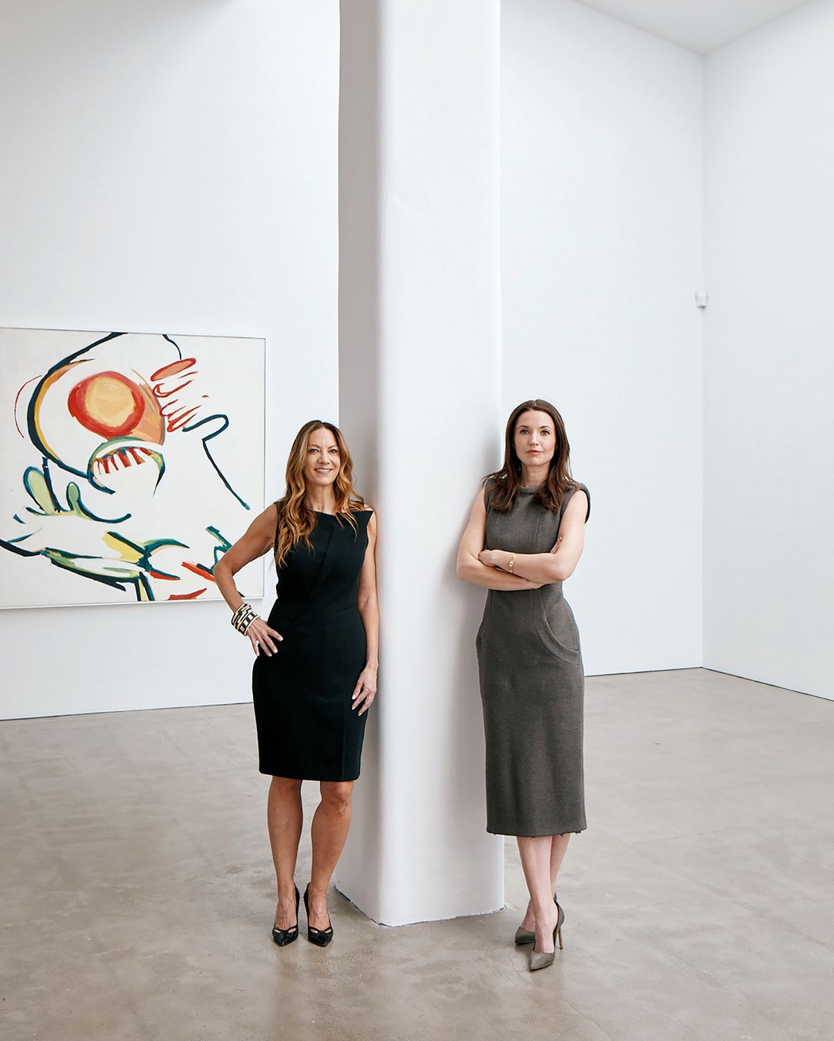 Christine Berry (left) and Martha Campbell say their success with artists who had been overlooked by the market is due to the groundwork they have laid
Photo: Blaine Davis, courtesy of Berry Campbell Gallery
