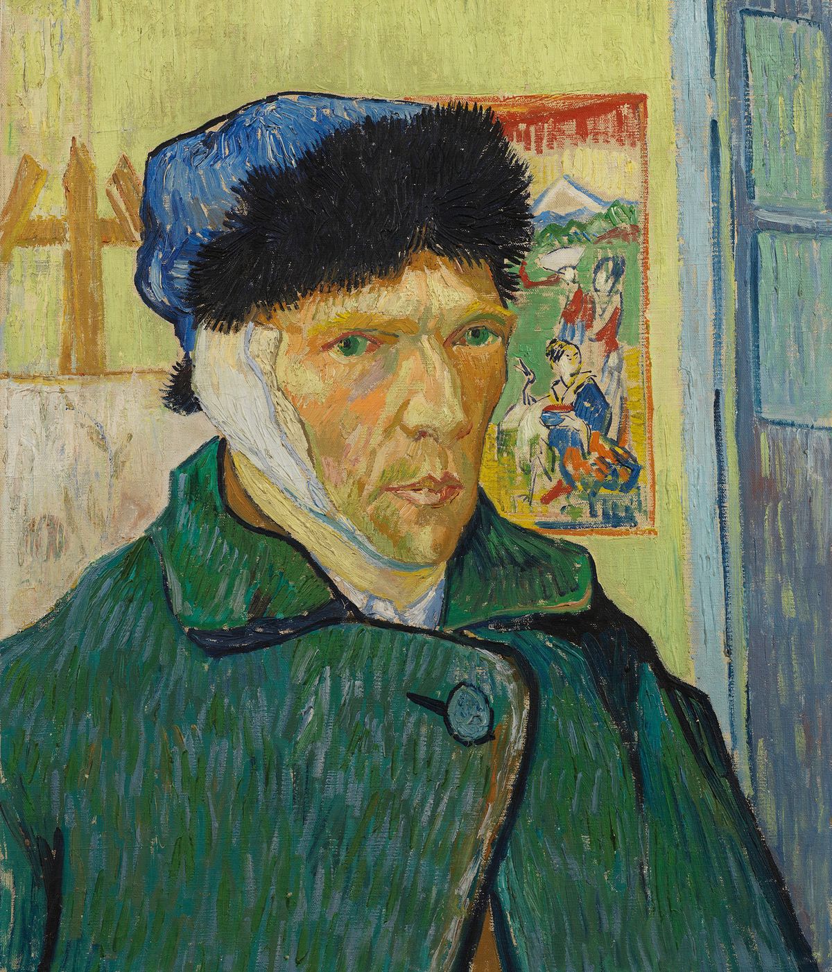 Vincent van Gogh’s Self-portrait with bandaged Ear (1889) © The Samuel Courtauld Trust, Courtauld Gallery, London