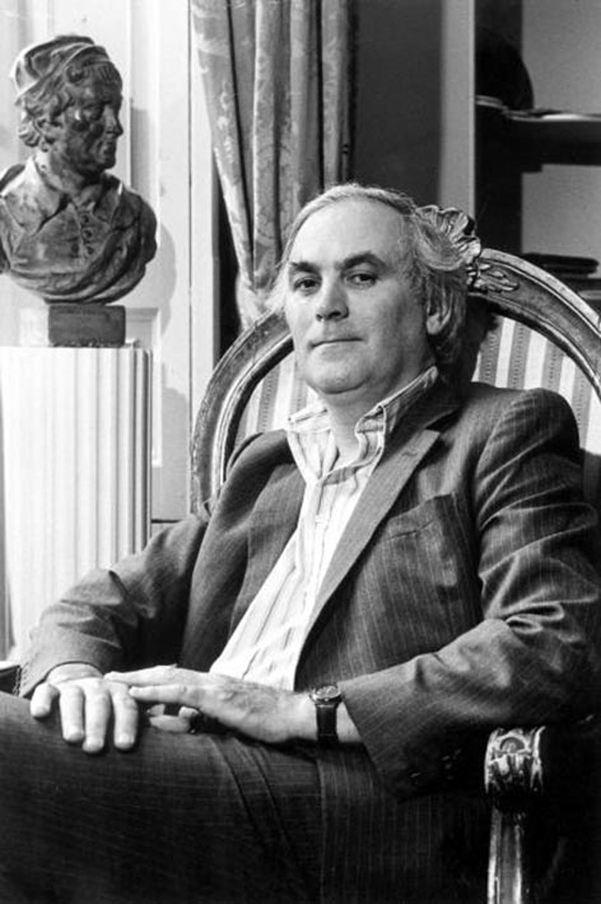 A focus of merriment and laughter: Harris, curator of the RIBA Drawings Collection, in 1980 Photo: RIBApix